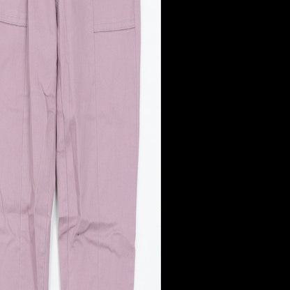 NEXT Womens Pink  Cotton Skinny Jeans Size 6 L29 in Regular Button