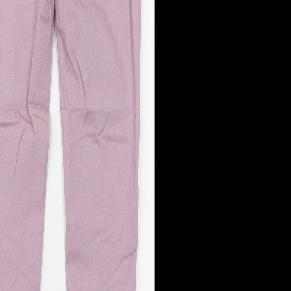NEXT Womens Pink  Cotton Skinny Jeans Size 6 L29 in Regular Button