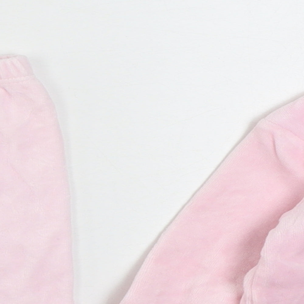 Miobic & Marks and Spencer Girls Pink  Polyester  Pyjama Set Size 6-9 Months  Button