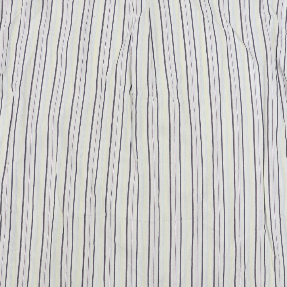 Mens UK Size 2XL Ben Harbour Multicoloured  Button-Up Short Sleeve Casual Shirt