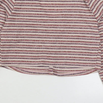 Primark Womens Multicoloured V-Neck Striped Polyester Cardigan Jumper Size XS