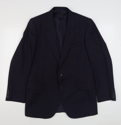 Mens UK Size 40 St Michaels Regular Blue Suit Jacket