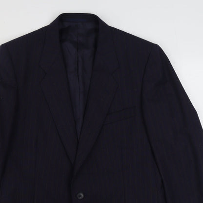 Mens UK Size 40 St Michaels Regular Blue Suit Jacket