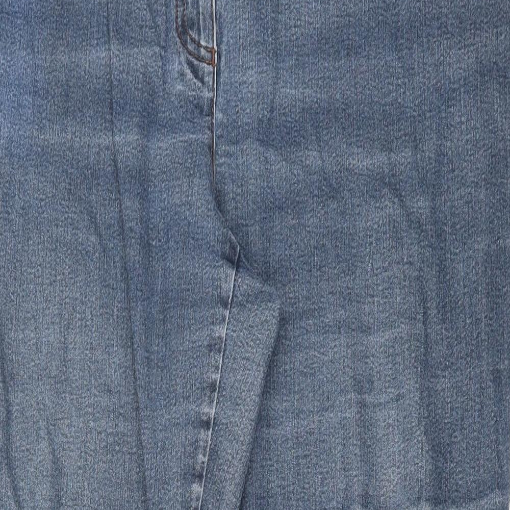 GARDEUR Womens Blue  Cotton Straight Jeans Size 36 in L30 in Regular Button