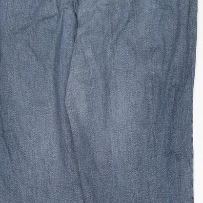 GARDEUR Womens Blue  Cotton Straight Jeans Size 36 in L30 in Regular Button