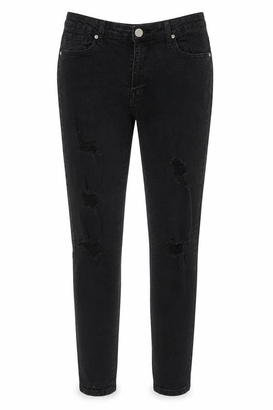 Womens UK Size 12 Boohoo Regular Fit Skinny Black Jeans