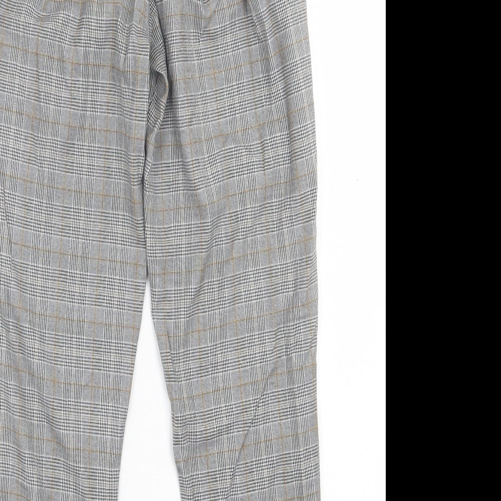 Womens UK Size 10 New Look Regular Fit  Grey Trousers