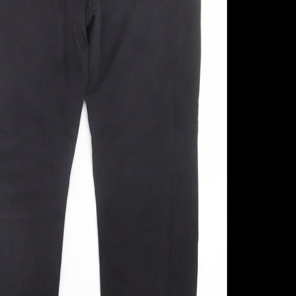 Per Una Womens Black  Cotton Straight Jeans Size 36 in L27 in Regular Button