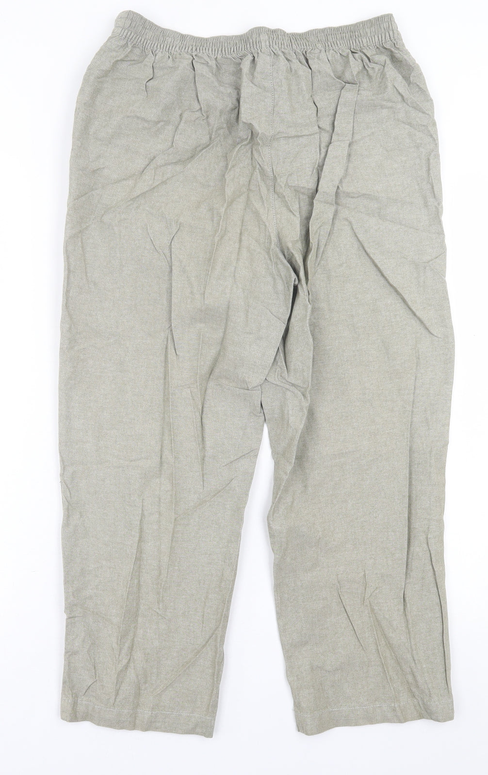 Womens UK Size 12 Isle Essentials Regular Fit  Green Trousers