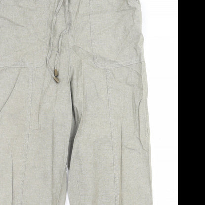 Womens UK Size 12 Isle Essentials Regular Fit  Green Trousers