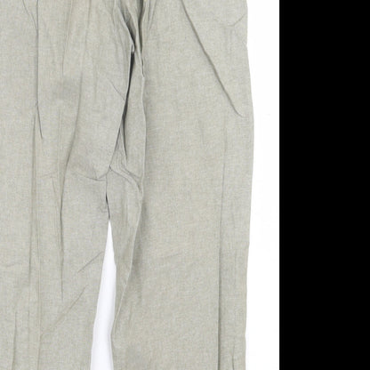 Womens UK Size 12 Isle Essentials Regular Fit  Green Trousers