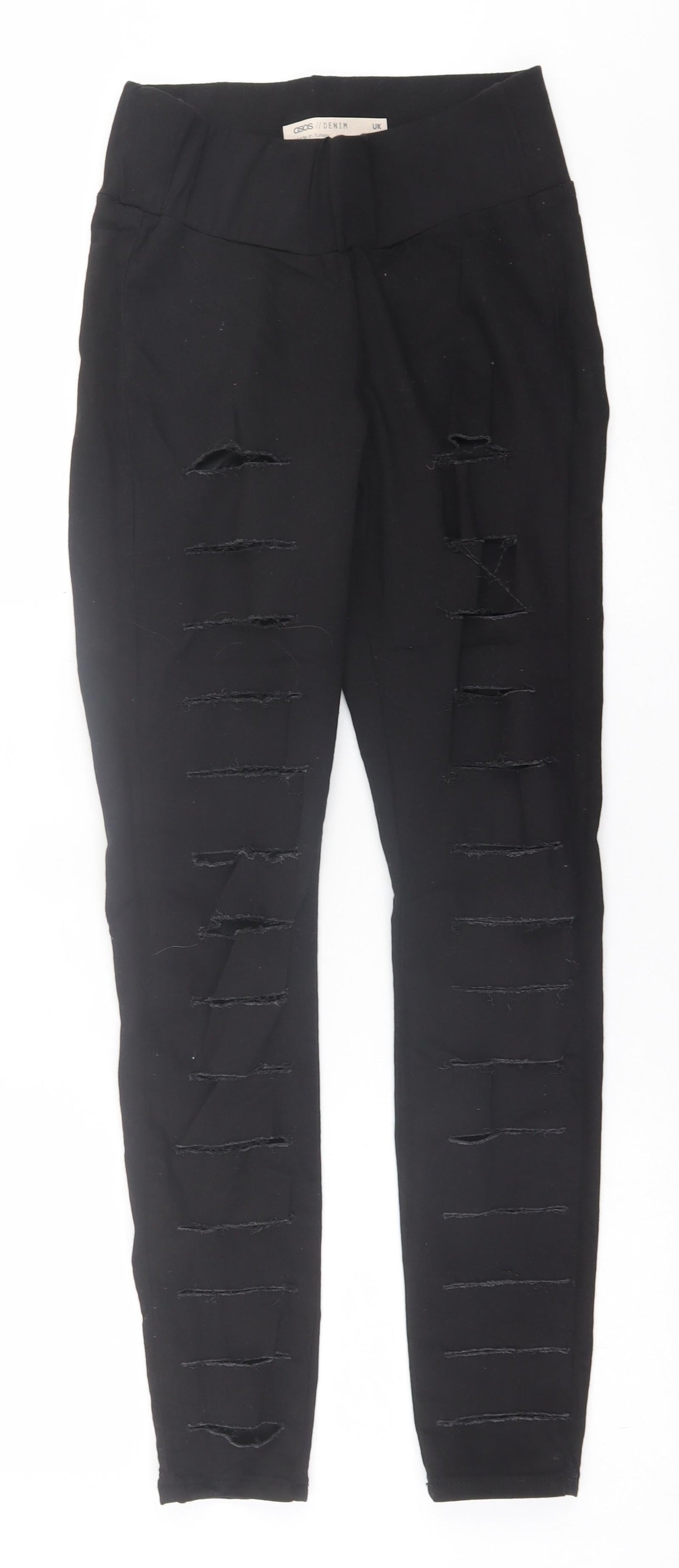 Womens UK Size 8 ASOS Regular Fit Jegging Black Trousers