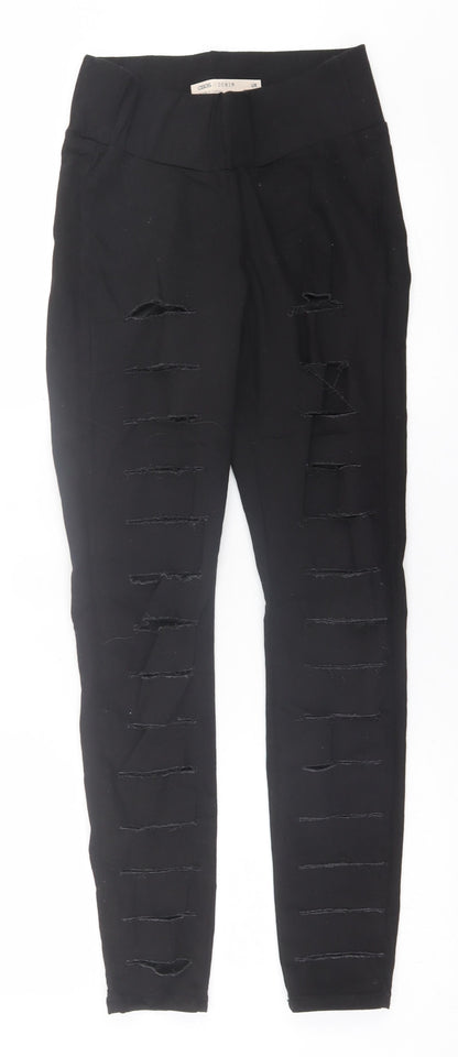 Womens UK Size 8 ASOS Regular Fit Jegging Black Trousers