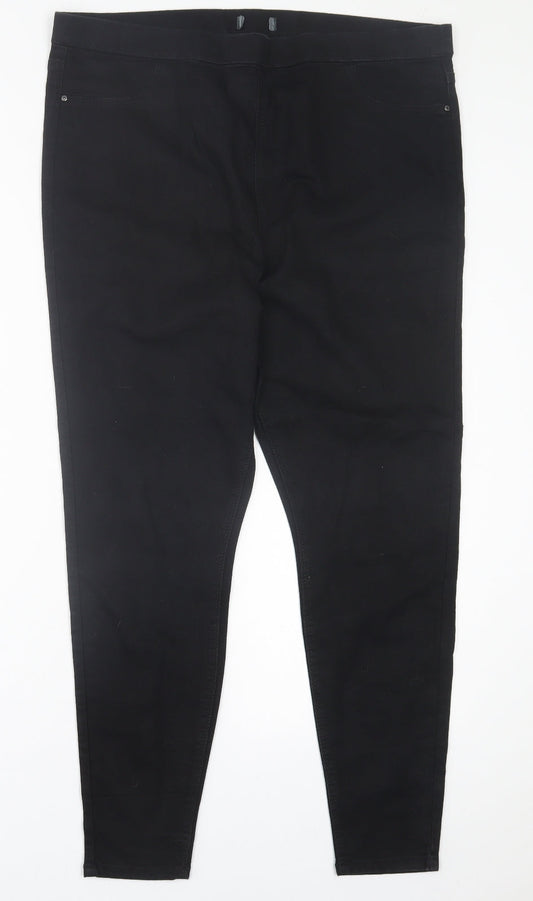Womens UK Size 38 in Preworn Regular Fit Jegging Black Trousers