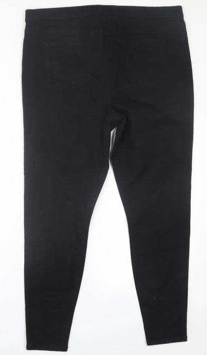 Womens UK Size 38 in Preworn Regular Fit Jegging Black Trousers