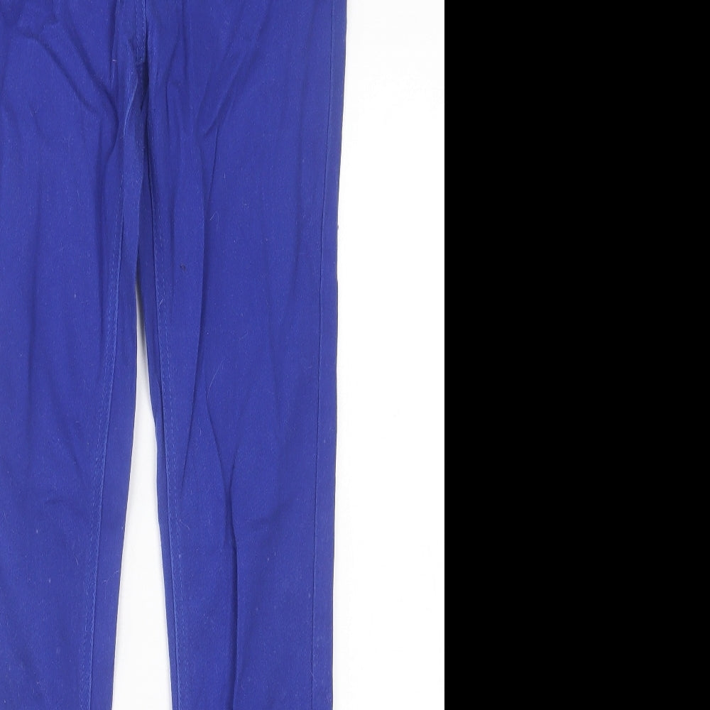 George Womens Blue  Cotton Skinny Jeans Size 10 L30 in Regular Button