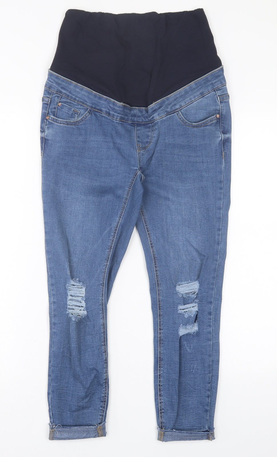 New Look Womens Blue  Cotton Skinny Jeans Size 8 L24 in Regular