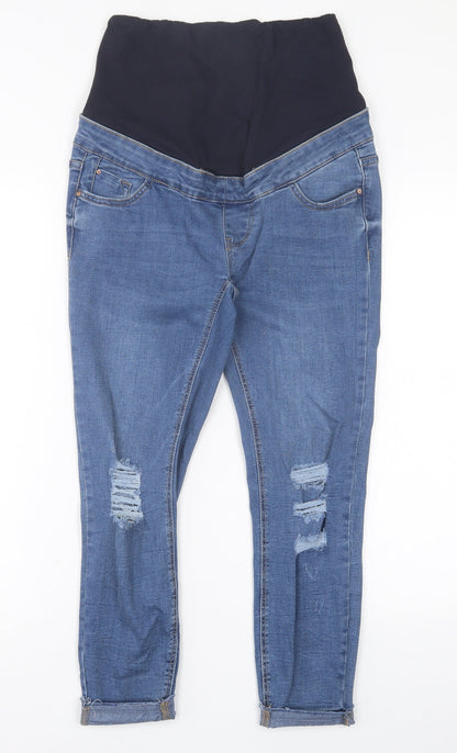 New Look Womens Blue  Cotton Skinny Jeans Size 8 L24 in Regular