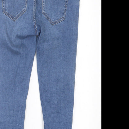 New Look Womens Blue  Cotton Skinny Jeans Size 8 L24 in Regular