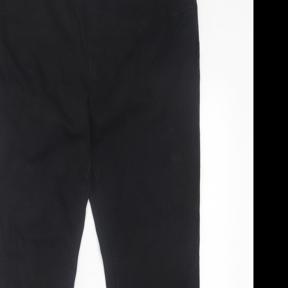 George Womens Black  Cotton Jegging Trousers Size 38 in L28 in Regular