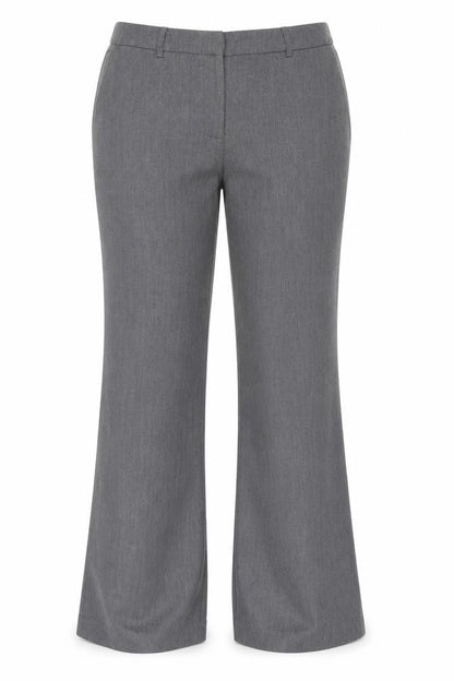 wrap Womens Grey  Polyester Trousers  Size 34 in L32 in Regular Hook & Eye
