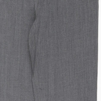 wrap Womens Grey  Polyester Trousers  Size 34 in L32 in Regular Hook & Eye