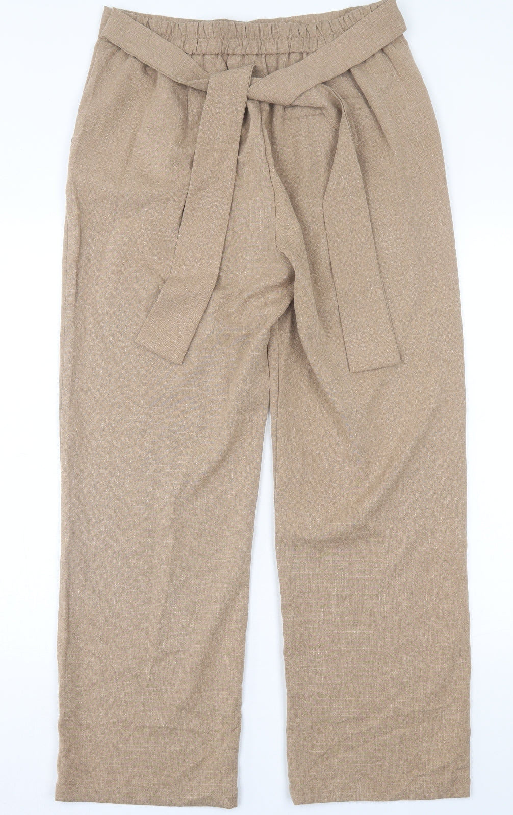 JLC Womens Brown  Polyester Trousers  Size L L29 in Regular Tie