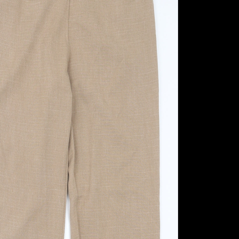 JLC Womens Brown  Polyester Trousers  Size L L29 in Regular Tie