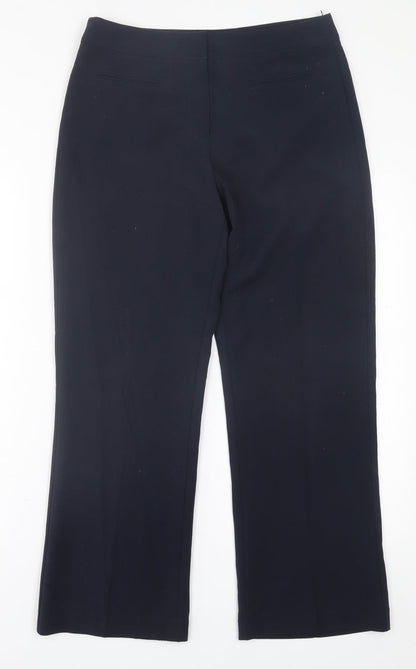 Womens UK Size 10 Preworn Regular Fit  Blue Trousers