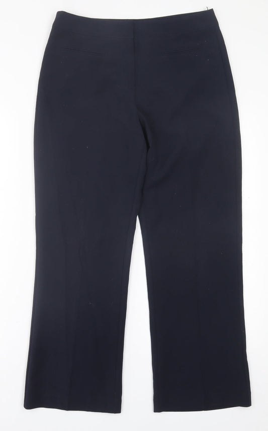 Womens UK Size 10 Preworn Regular Fit  Blue Trousers