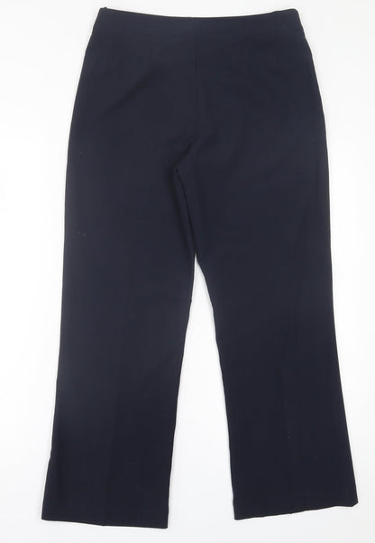 Womens UK Size 10 Preworn Regular Fit  Blue Trousers