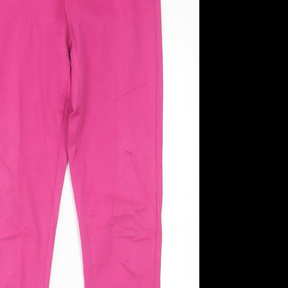 originla Womens Pink  Cotton Jegging Trousers Size 12 L29 in Regular