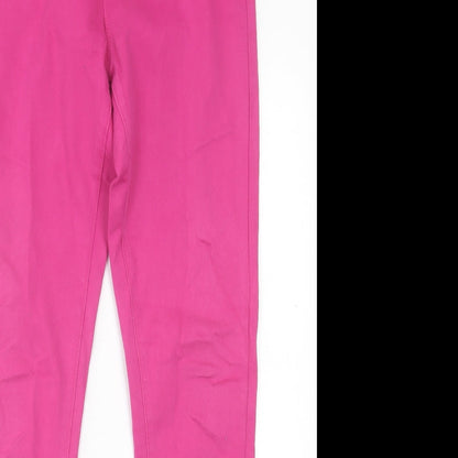 originla Womens Pink  Cotton Jegging Trousers Size 12 L29 in Regular