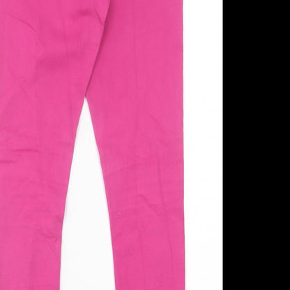 originla Womens Pink  Cotton Jegging Trousers Size 12 L29 in Regular