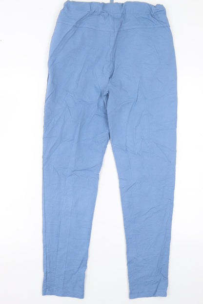 Womens UK Size 32 in Preworn Regular Fit  Blue Trousers