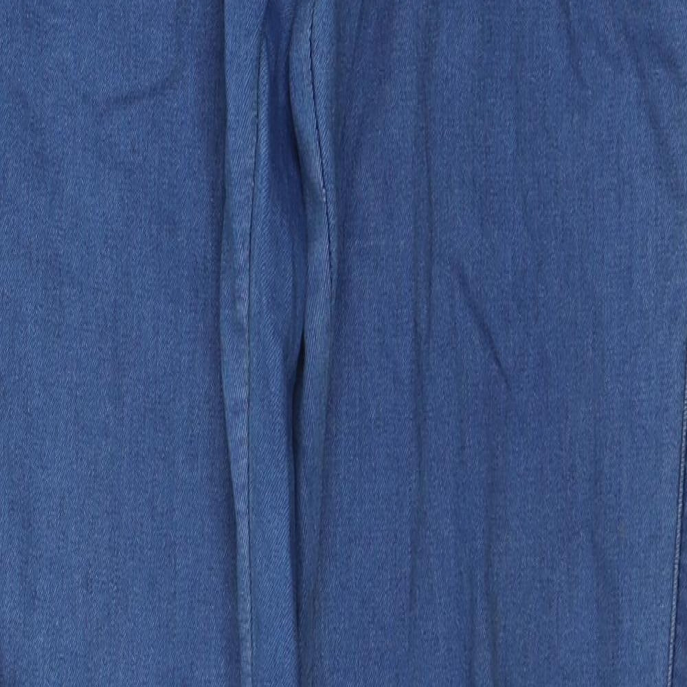 Denim & Co. Womens Blue  Cotton Jegging Jeans Size 10 L33 in Regular Button