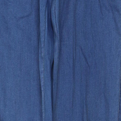 Denim & Co. Womens Blue  Cotton Jegging Jeans Size 10 L33 in Regular Button