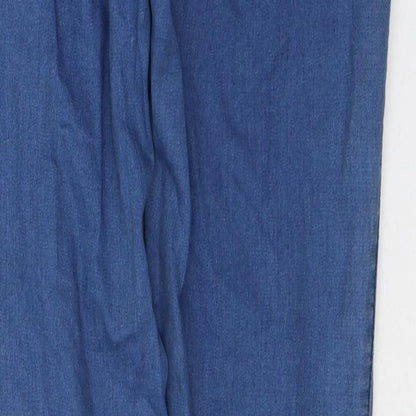 Denim & Co. Womens Blue  Cotton Jegging Jeans Size 10 L33 in Regular Button