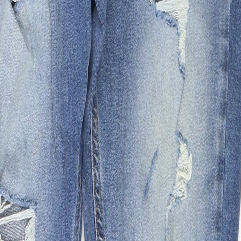 Denim & Co. Womens Blue  Cotton Skinny Jeans Size 10 L29 in Regular Button