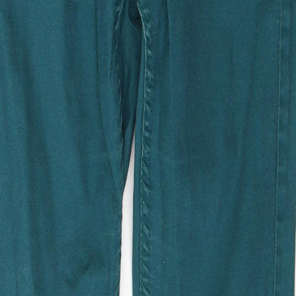 72D Womens Green  Cotton Skinny Jeans Size 30 in L29 in Regular Button
