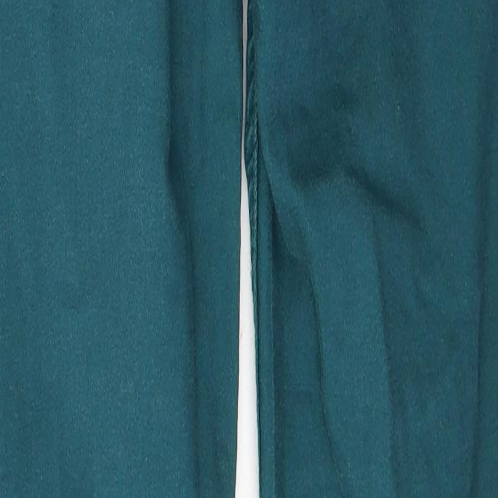 72D Womens Green  Cotton Skinny Jeans Size 30 in L29 in Regular Button