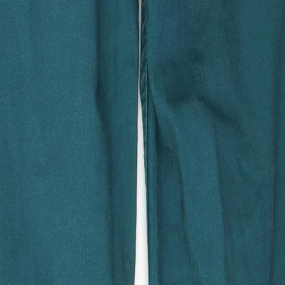 72D Womens Green  Cotton Skinny Jeans Size 30 in L29 in Regular Button
