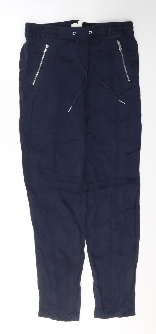 Womens UK Size 6 H&M Regular Fit  Blue Trousers