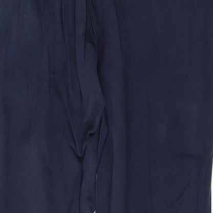 Womens UK Size 6 H&M Regular Fit  Blue Trousers