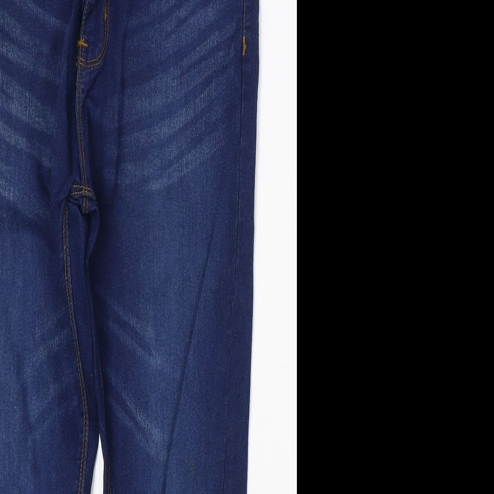 Womens UK Size 30 in Preworn Regular Fit Cropped Blue Jeans