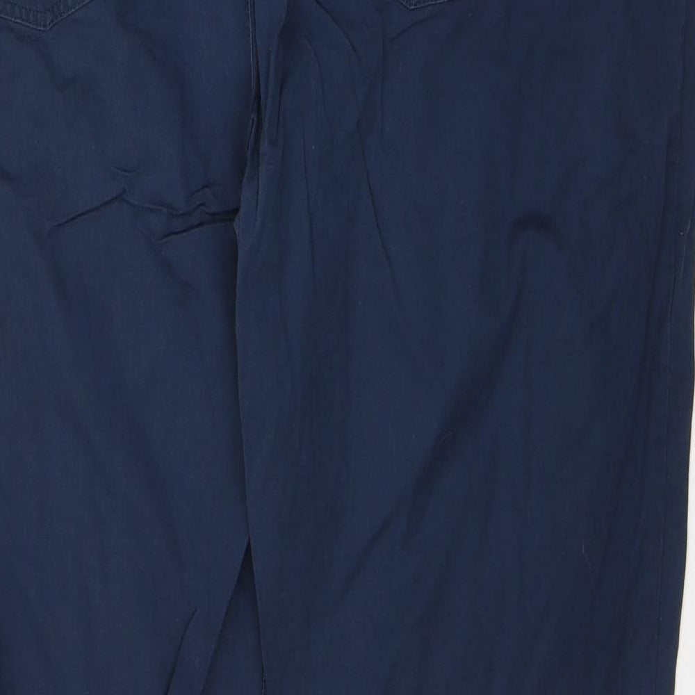 Jack Turphy Womens Blue  Cotton Straight Jeans Size 14 L28 in Regular Button