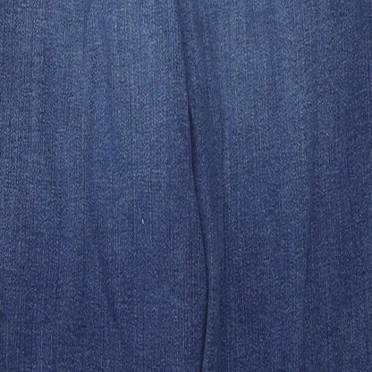 NEXT Womens Blue  Modacrylic Skinny Jeans Size 10 L27 in Regular Button