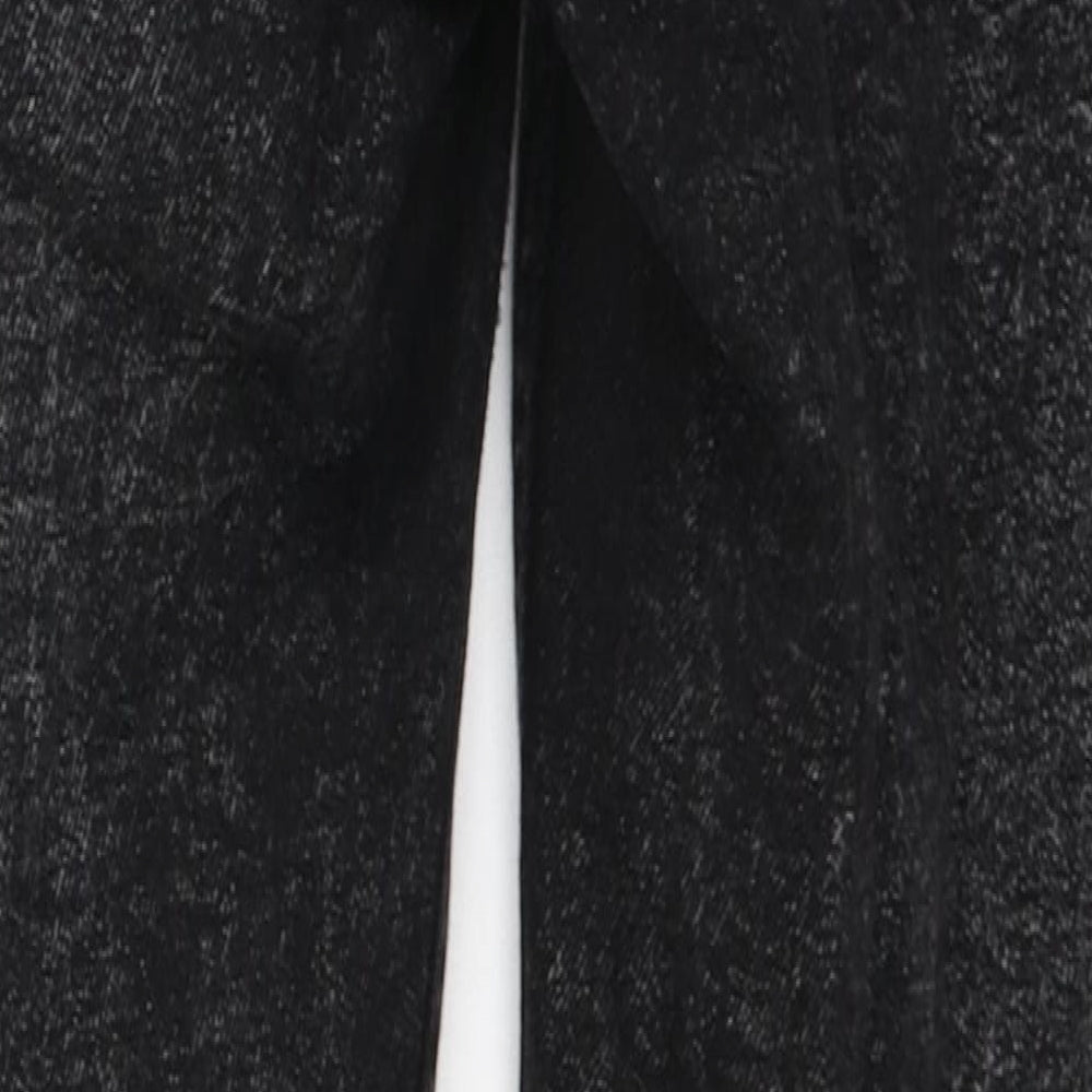 New Look Womens Black  Cotton Skinny Jeans Size 10 L28 in Regular Button