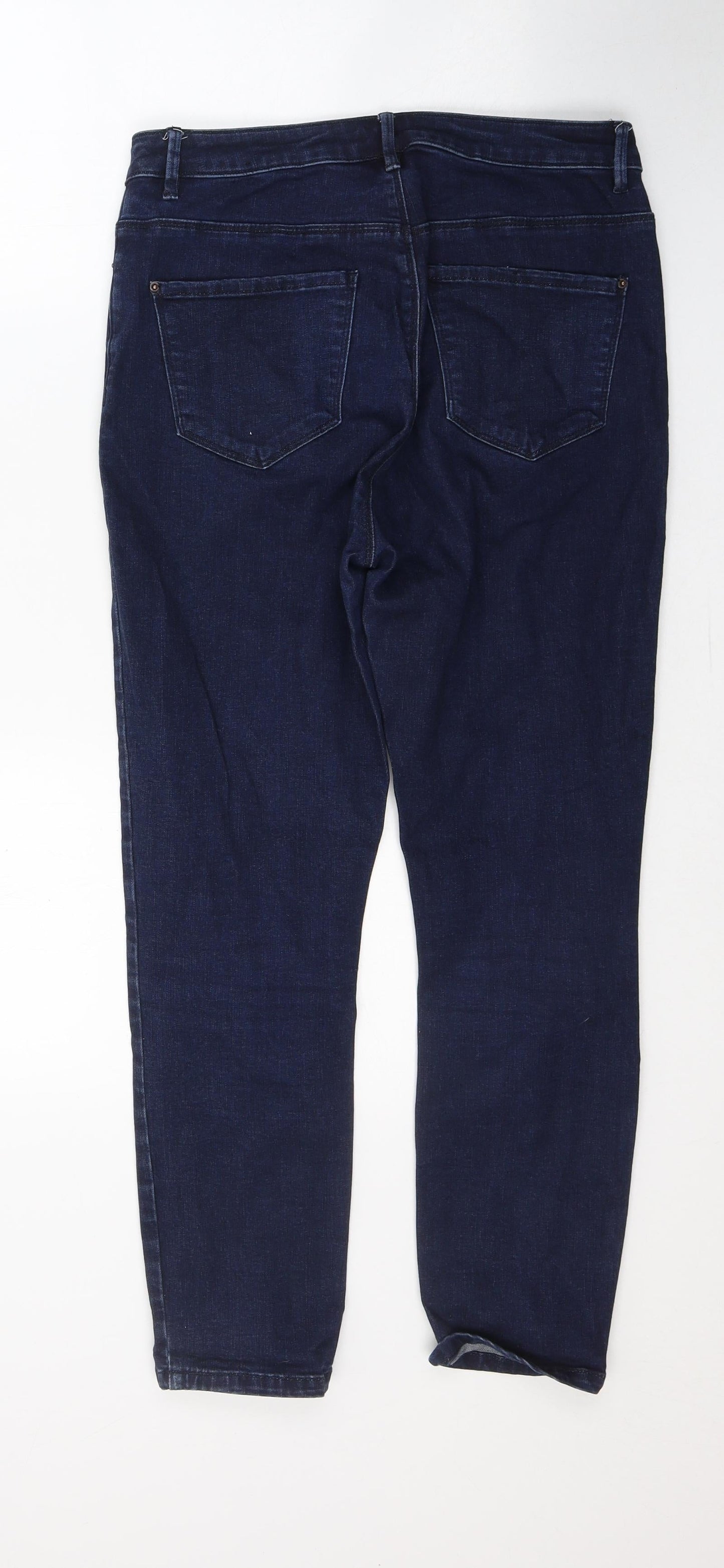 Denim Womens Blue  Cotton Skinny Jeans Size 10 L25 in Regular Button