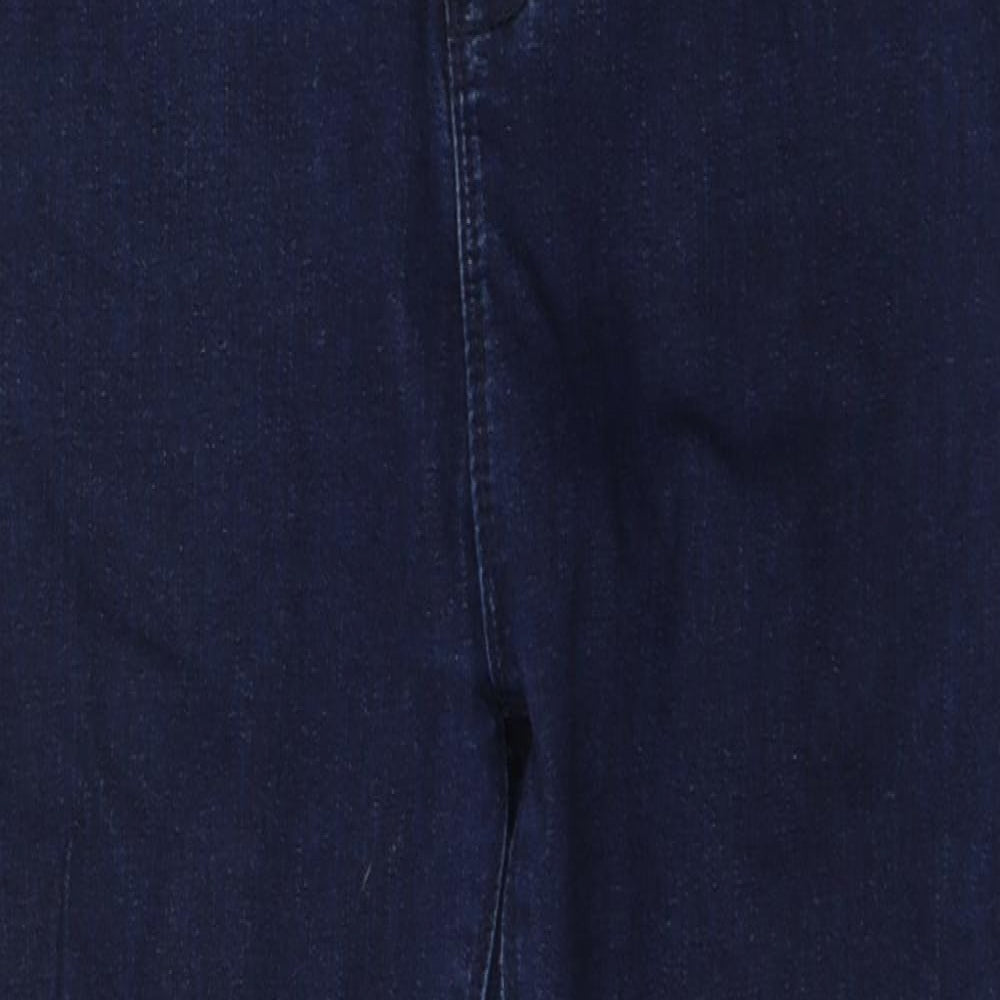Denim Womens Blue  Cotton Skinny Jeans Size 10 L25 in Regular Button
